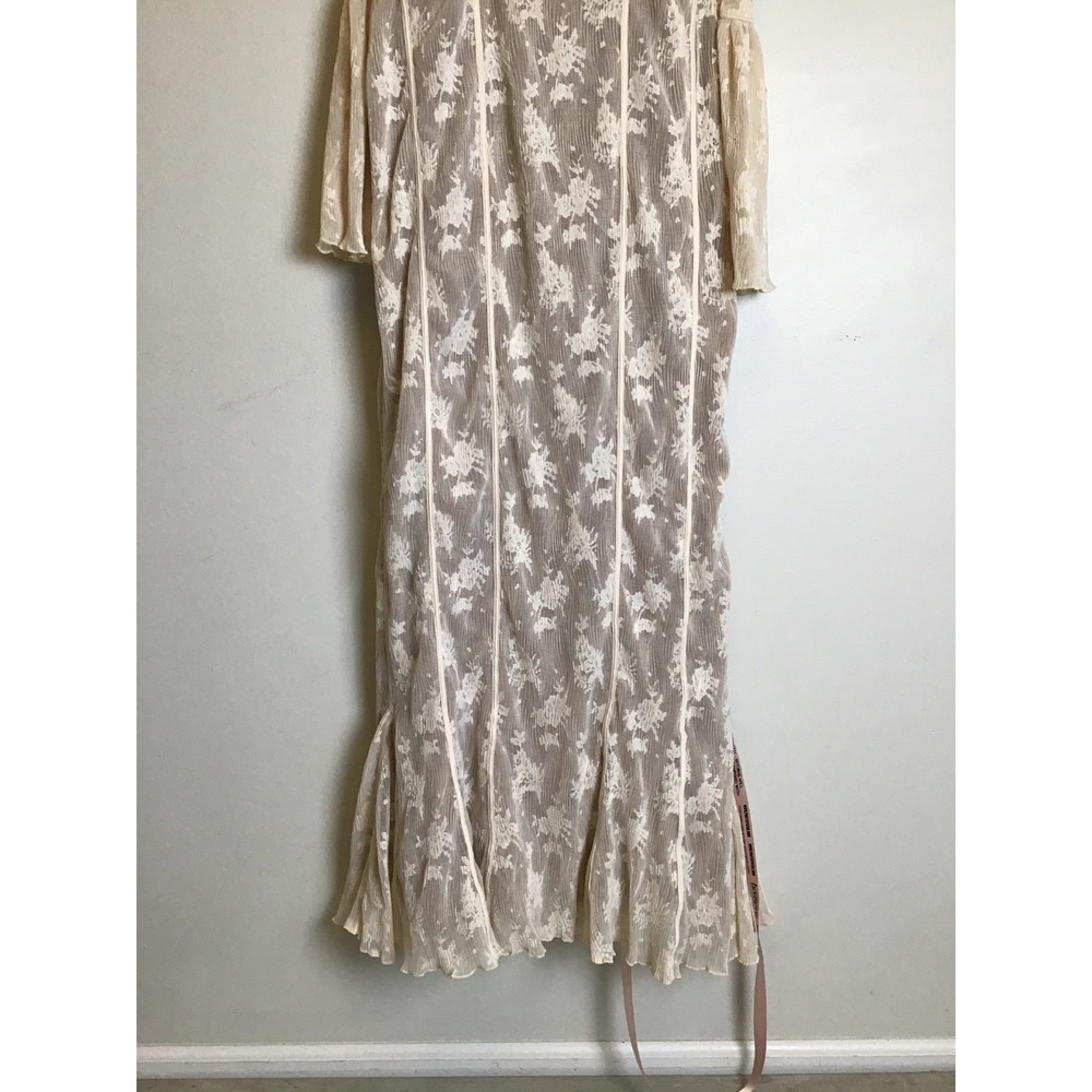 House of CB Women's Vintage Cream Delilah Lace Maxi Dress Size L+ Plus(10-12)NWT - Picture 8 of 13